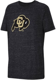Colosseum Colorado Buffaloes Youth Black Knobby Primary Short Sleeve T-Shirt
