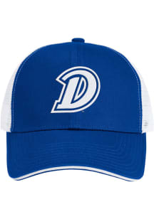 Colosseum Drake Bulldogs THE STAPLE 2400 TRUCKER Adjustable Hat - Blue