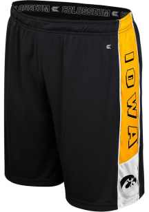 Mens Iowa Hawkeyes Black Colosseum Quantum Shorts