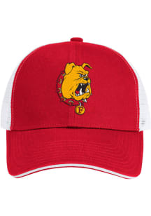 Colosseum Ferris State Bulldogs THE STAPLE 2400 TRUCKER Adjustable Hat - Red