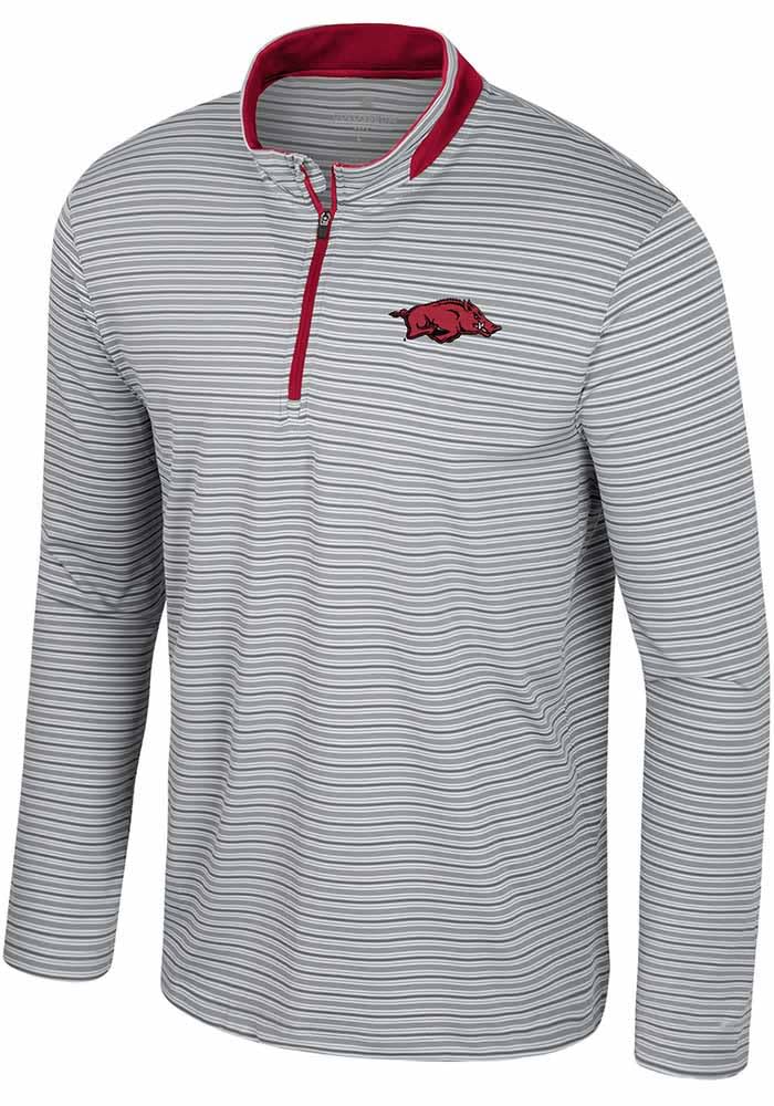 Colosseum Arkansas Razorbacks Mens CARDINAL Blackett Pullover