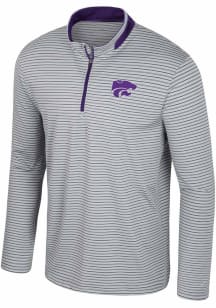 Mens K-State Wildcats Purple Colosseum Blackett Qtr Zip Pullover