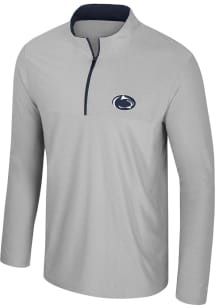 Mens Penn State Nittany Lions Grey Colosseum Atomic Qtr Zip Pullover