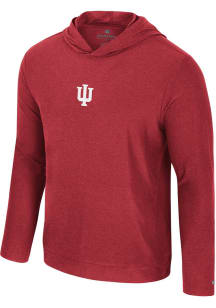 Mens Indiana Hoosiers Cardinal Colosseum Strauss Long Sleeve Hoodie