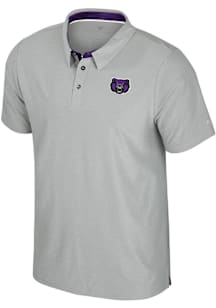 Colosseum Central Arkansas Bears Mens Grey Atomic Short Sleeve Polo