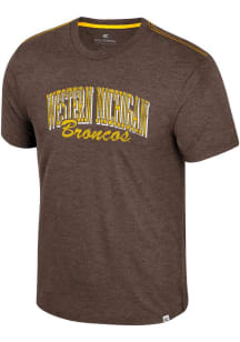 Western Michigan Broncos Brown Colosseum Physicist Short Sleeve Fashion T Shirt