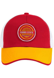 Colosseum Ferris State Bulldogs RABI 2400 TRUCKER Adjustable Hat - Red