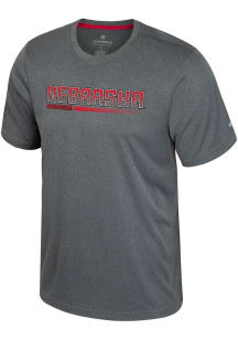 Nebraska Cornhuskers Charcoal Colosseum Physics Short Sleeve T Shirt