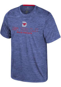 Colosseum SMU Mustangs Blue Theoretical Short Sleeve T Shirt