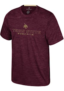 Colosseum Texas State Bobcats Maroon Theoretical Short Sleeve T Shirt