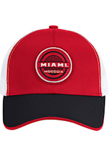 Colosseum Miami RedHawks RABI 2400 TRUCKER Adjustable Hat - Red