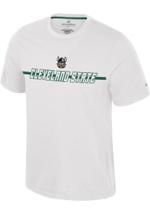 Colosseum Cleveland State Vikings White Teller Short Sleeve T Shirt