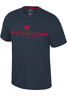 Colosseum Dayton Flyers Navy Blue Teller Short Sleeve T Shirt