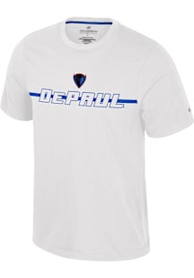 Colosseum DePaul Blue Demons White Teller Short Sleeve T Shirt