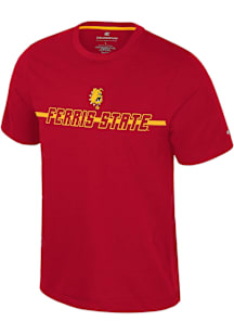 Colosseum Ferris State Bulldogs Red Teller Short Sleeve T Shirt