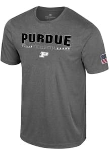 Purdue Boilermakers Grey Colosseum OHT AEC Short Sleeve T Shirt