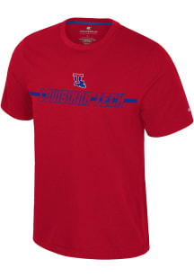 Colosseum Louisiana Tech Bulldogs Red Teller Short Sleeve T Shirt