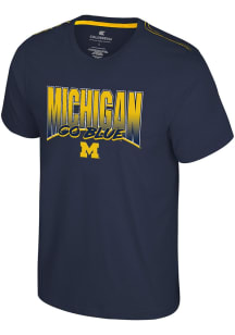 Michigan Wolverines Blue Colosseum Manhattan Project Short Sleeve T Shirt