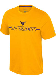 Colosseum Minnesota State Mankato Mavericks Gold Teller Short Sleeve T Shirt