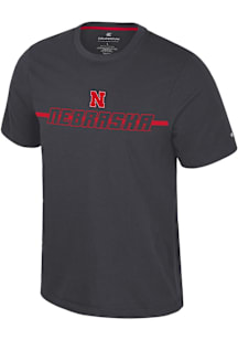 Colosseum Nebraska Cornhuskers Black Teller Short Sleeve T Shirt