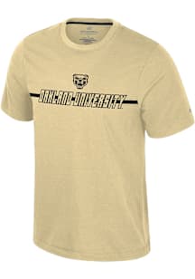 Colosseum Oakland University Golden Grizzlies Gold Teller Short Sleeve T Shirt