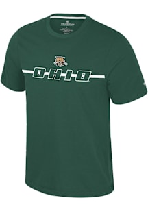 Colosseum Ohio Bobcats Green Teller Short Sleeve T Shirt