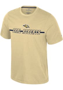 Colosseum Oral Roberts Golden Eagles Gold Teller Short Sleeve T Shirt