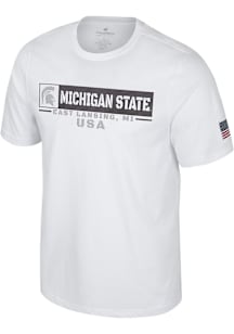 Colosseum Michigan State Spartans White OHT Clearance Short Sleeve T Shirt