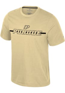 Purdue Boilermakers Gold Colosseum Teller Short Sleeve T Shirt