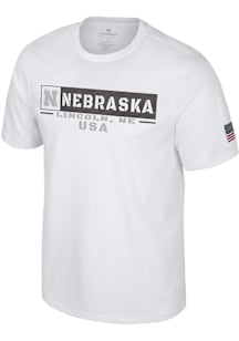 Colosseum Nebraska Cornhuskers White OHT Clearance Short Sleeve T Shirt