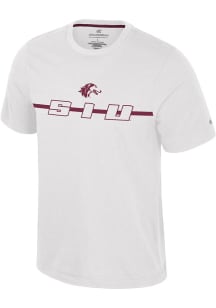 Colosseum Southern Illinois Salukis White Teller Short Sleeve T Shirt