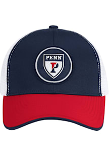 Colosseum Pennsylvania Quakers RABI 2400 TRUCKER Adjustable Hat - Blue