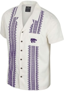 Mens K-State Wildcats Purple Colosseum Calculations Short Sleeve Dress Shirt