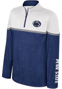Colosseum Penn State Nittany Lions Youth Navy Blue Billy Long Sleeve Quarter Zip Shirt