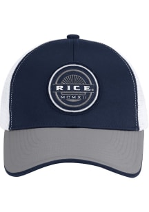 Colosseum Rice Owls RABI 2400 TRUCKER Adjustable Hat - Blue