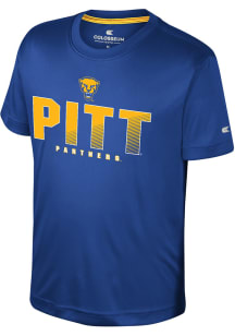 Colosseum Pitt Panthers Youth Blue Hargrove Short Sleeve T-Shirt