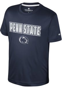 Youth Penn State Nittany Lions Navy Blue Colosseum Hargrove Short Sleeve T-Shirt