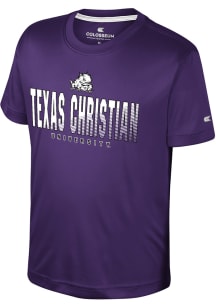 Colosseum TCU Horned Frogs Youth Purple Hargrove Short Sleeve T-Shirt