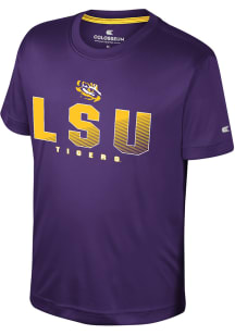 Colosseum LSU Tigers Youth Purple Hargrove Short Sleeve T-Shirt