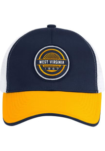 Colosseum West Virginia Mountaineers RABI 2400 TRUCKER Adjustable Hat - Navy Blue