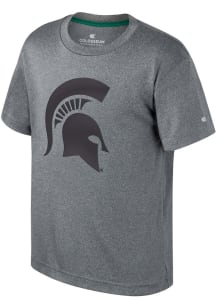 Colosseum Michigan State Spartans Youth Grey Very Metal Short Sleeve T-Shirt