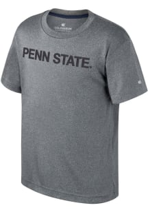 Youth Penn State Nittany Lions Grey Colosseum Very Metal Short Sleeve T-Shirt