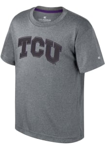 Colosseum TCU Horned Frogs Youth Grey Very Metal Short Sleeve T-Shirt