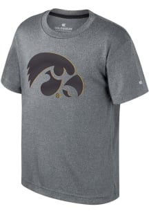 Colosseum Iowa Hawkeyes Youth Grey Very Metal Short Sleeve T-Shirt