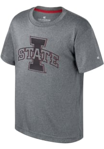 Colosseum Iowa State Cyclones Youth Grey Very Metal Short Sleeve T-Shirt