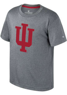 Youth Indiana Hoosiers Grey Colosseum Very Metal Short Sleeve T-Shirt