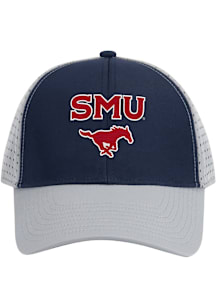 Colosseum SMU Mustangs ATOMIC CPT CAP Adjustable Hat - Navy Blue