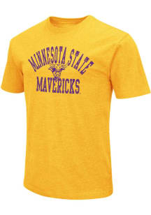 Colosseum Minnesota State Mankato Mavericks Gold Playbook Short Sleeve T Shirt