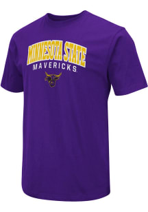 Colosseum Minnesota State Mankato Mavericks Purple Field Short Sleeve T Shirt