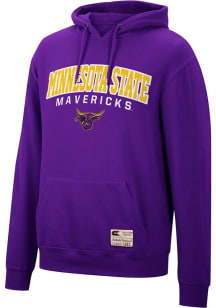 Colosseum Minnesota State Mankato Mavericks Mens Purple Authentic Long Sleeve Hoodie